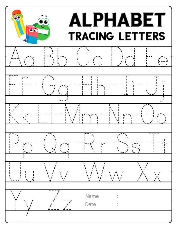 10 Best Free Printable Alphabet Tracing Letters Printablee