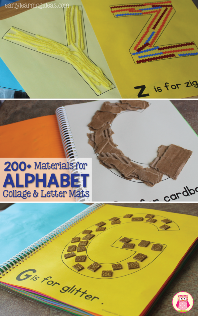 200 Of The Best Materials For Letter Activities And Collages Alphabet 