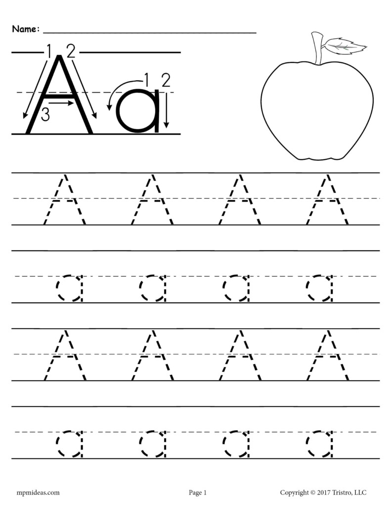 26 Alphabet Letter Tracing Worksheets Uppercase And Lowercase In 
