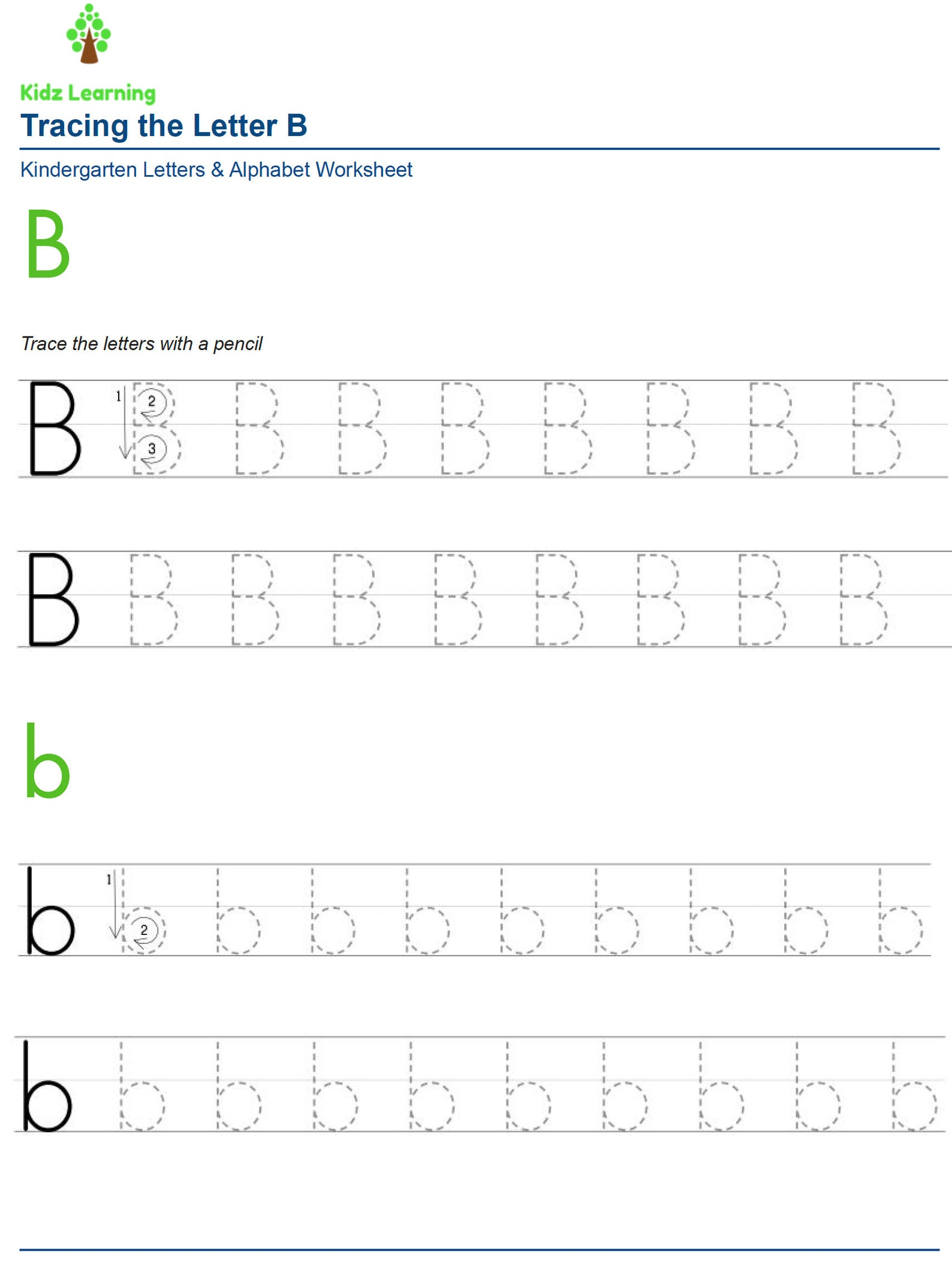 26 Printable Alphabet Tracing Letters Worksheets Preschool K5 Etsy