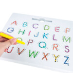 2Pcs Magnetic Alphabet Trace Board Double Sided Upper Lower Case