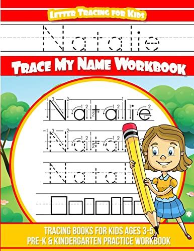 9781986076470 Natalie Letter Tracing For Kids Trace My Name Workbook