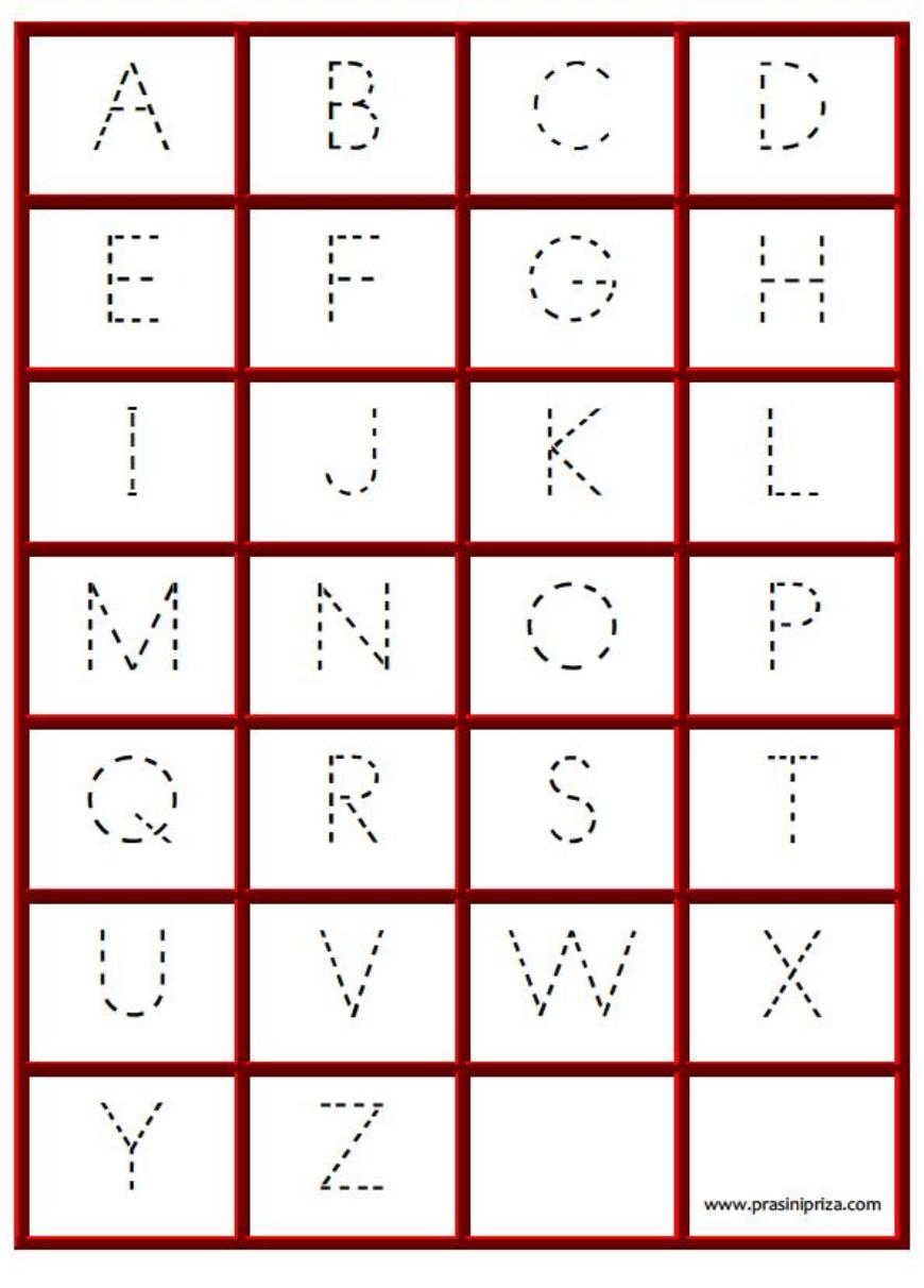 A To Z Tracing Letters TracingLettersWorksheets