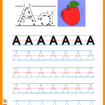 Alphabet A Worksheet For Kids Free Gettrip24