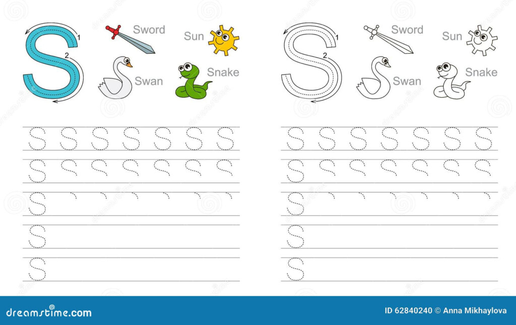 Alphabet Letters Tracing Worksheets Tracing Worksheet For Letter S 