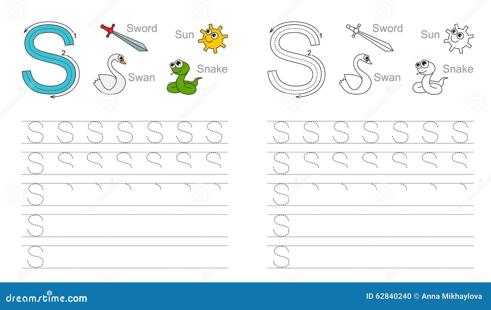 Alphabet Letters Tracing Worksheets Tracing Worksheet For Letter S 