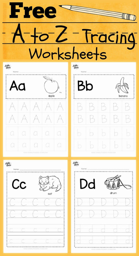 Alphabet Tracing Activities For Letter A To Z In 2020 Alphabet 