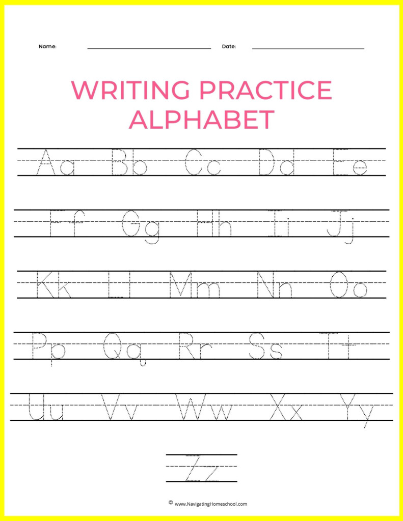 Alphabet Tracing Pages For Early Education