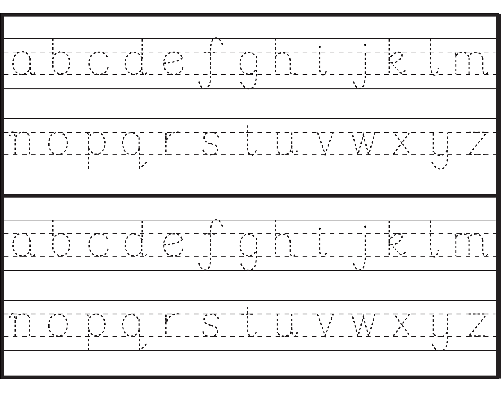 Alphabet Tracing Printables For Kids Activity Shelter Free Printable