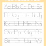 Alphabet Tracing Printables For Kids Preschool Abcd Tracing Worksheet