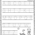 Alphabet Tracing Review A Z With This Spring Themed Worksheet