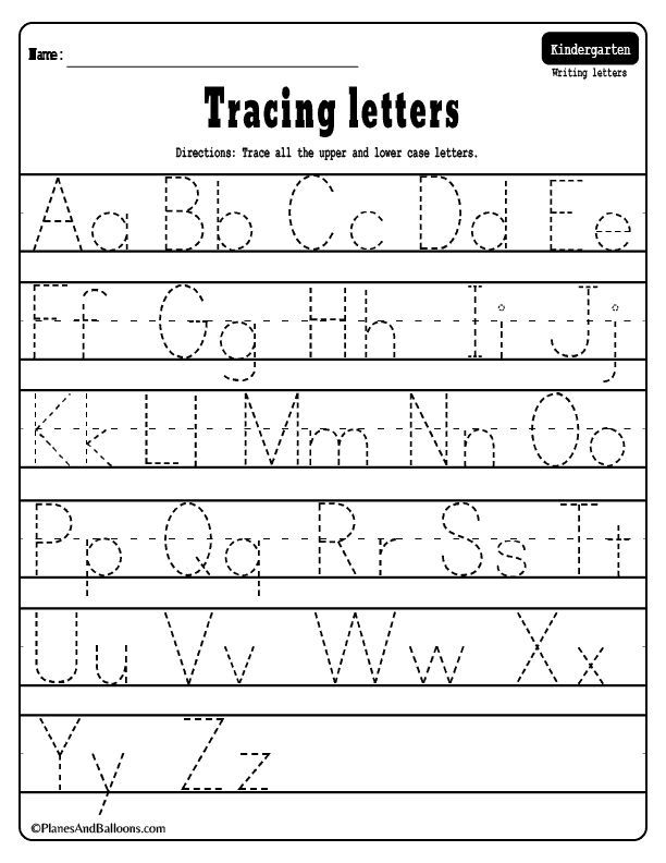 Alphabet Tracing Worksheets A Z Free Printable PDF Tracing Worksheets