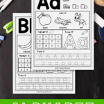 Alphabet Tracing Worksheets Beginning Sounds Worksheet Back To School