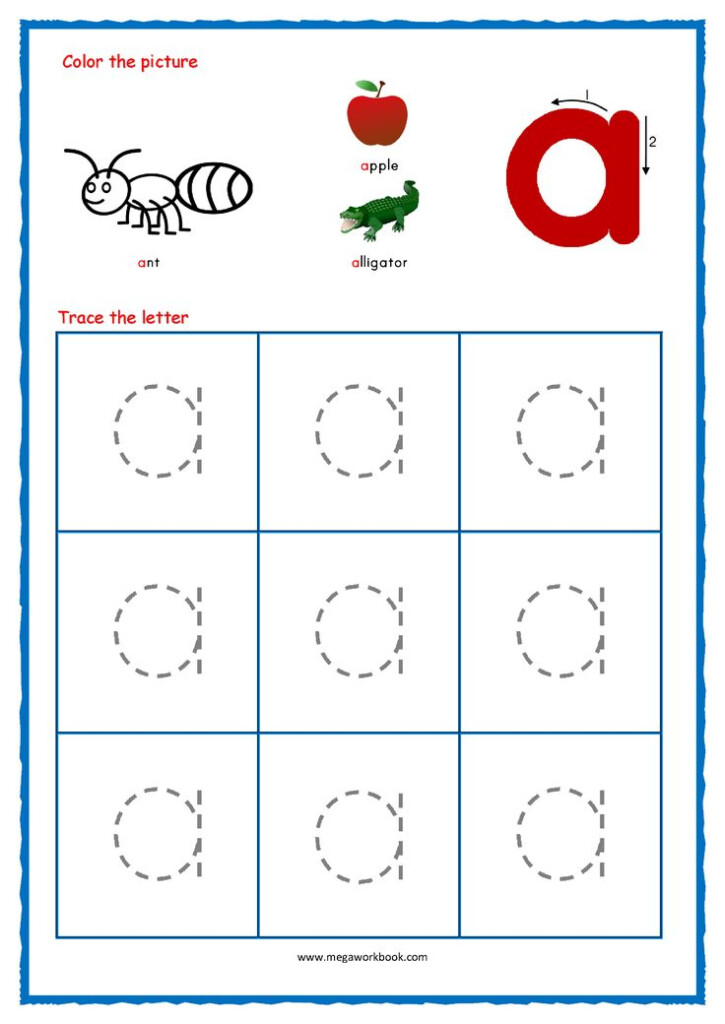 Alphabet Tracing Worksheets Small Letters Alphabet Tracing Sheets 