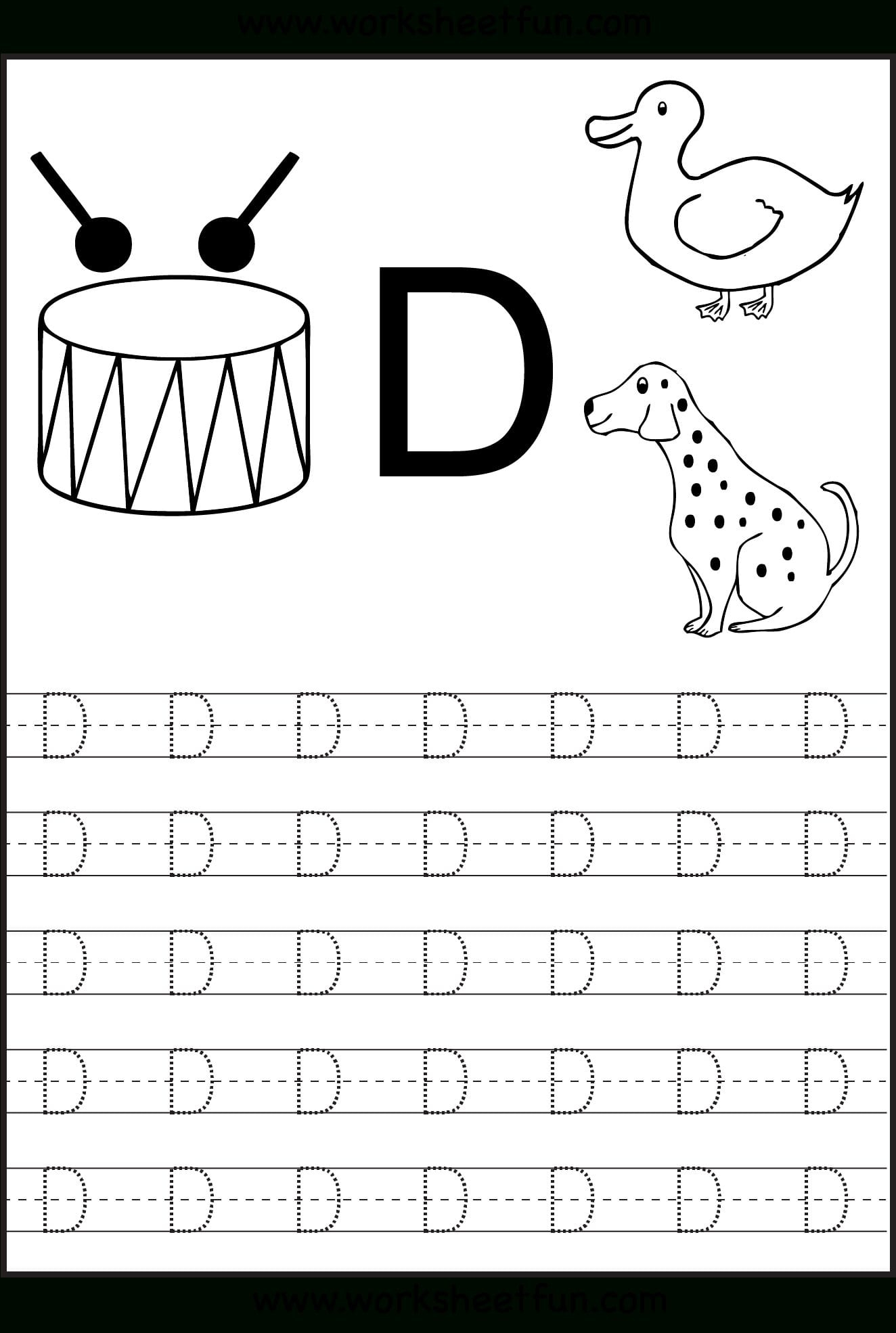 Alphabet Worksheets Preschool Tracing Printable Coloring Alphabet