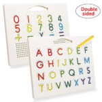 Apfity Magnetic Alphabet Tracing Board For Children Uppercase Magnetic
