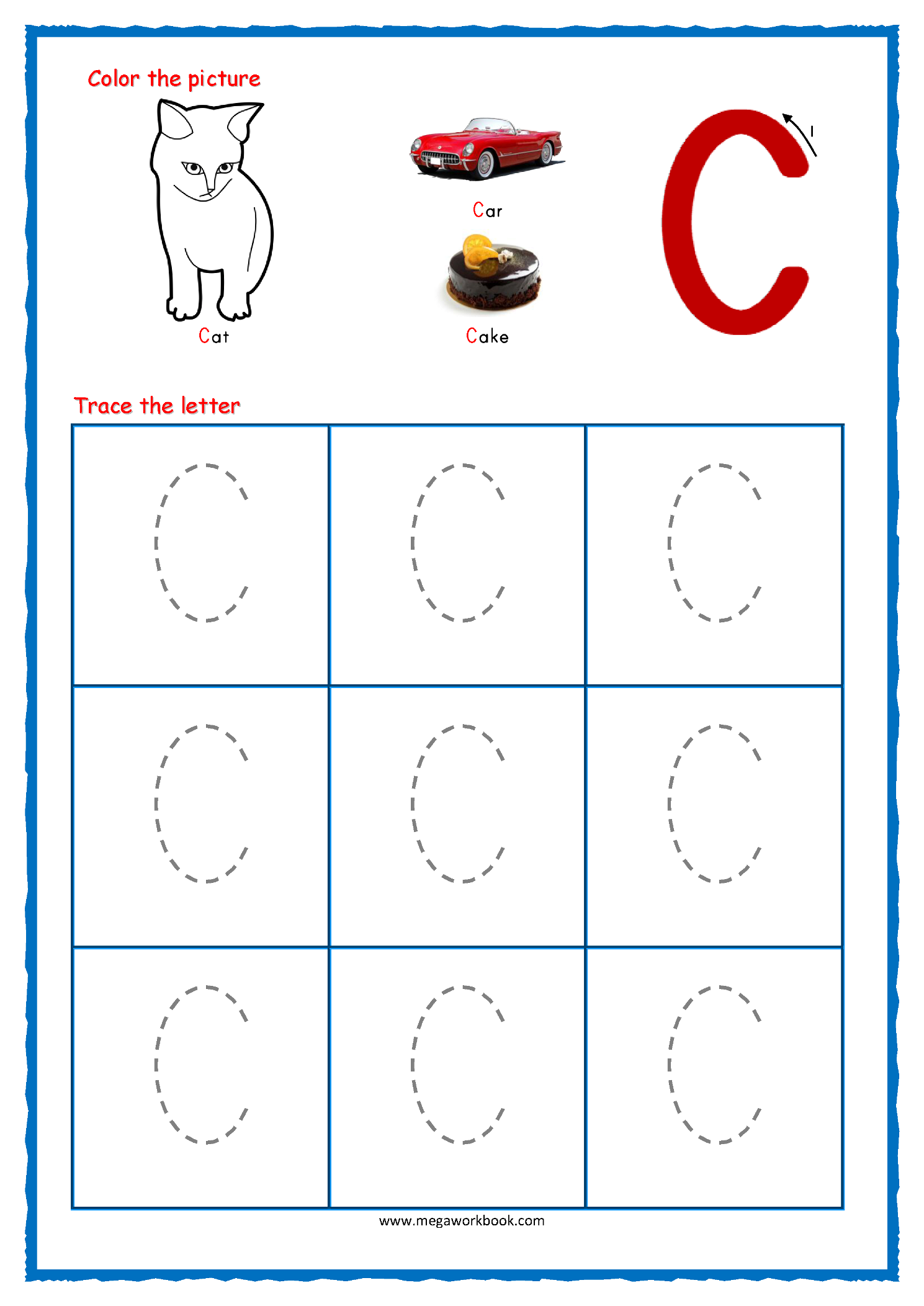 Capital A Tracing Worksheet AlphabetWorksheetsFree