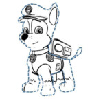 Character Tracing Montessori By Katie Paw Patrol Coloring Pages Dog