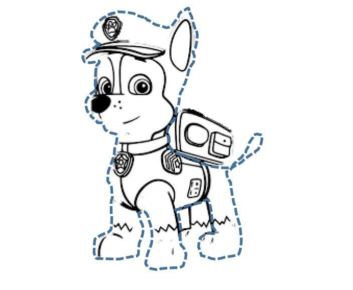 Character Tracing Montessori By Katie Paw Patrol Coloring Pages Dog 