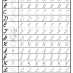 Cursive Uppercase Letter Tracing Worksheets Cursive Writing Practice