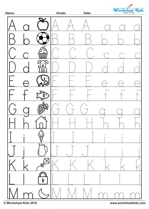 Digital Art Collectibles Preschool Worksheets Alphabet Worksheet ABC 