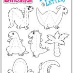 Dinosaur Alphabet Worksheets Dino A Dinosaur Coloring Pages