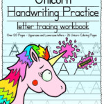 FREE Download Unicorn Handwriting Practice Letter Tracing Workbook