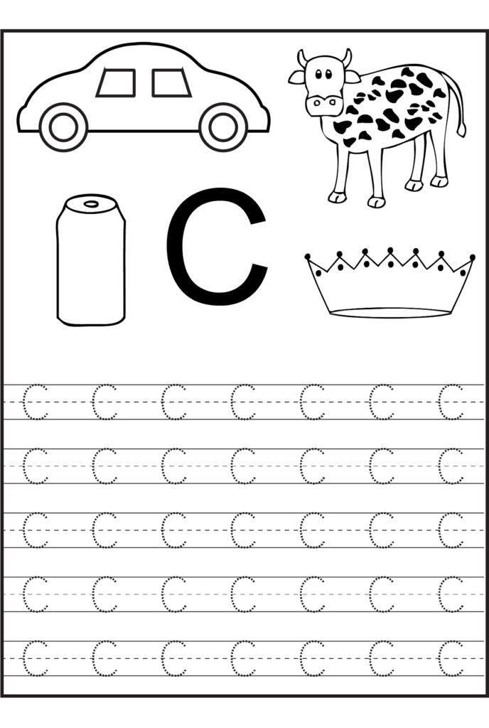 Free Letter C Tracing Worksheets Dot To Dot Name Tracing Website