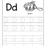 Free Letter D Tracing Worksheets Letter D Worksheet Preschool