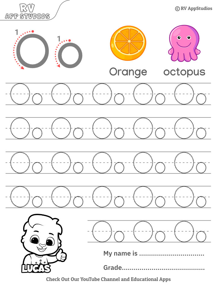 Free Letter Oo Tracing Worksheets Alphabet Oo Letter Printable Letter 