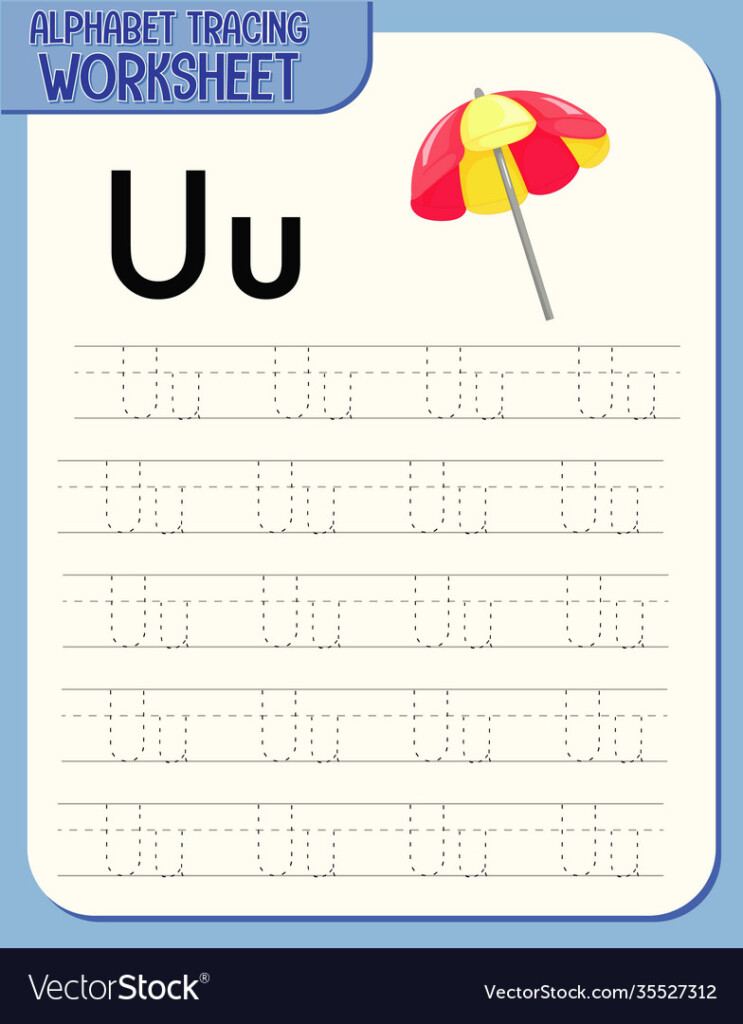 Free Letter U Tracing Worksheets Pin On Worksheets For Learning 