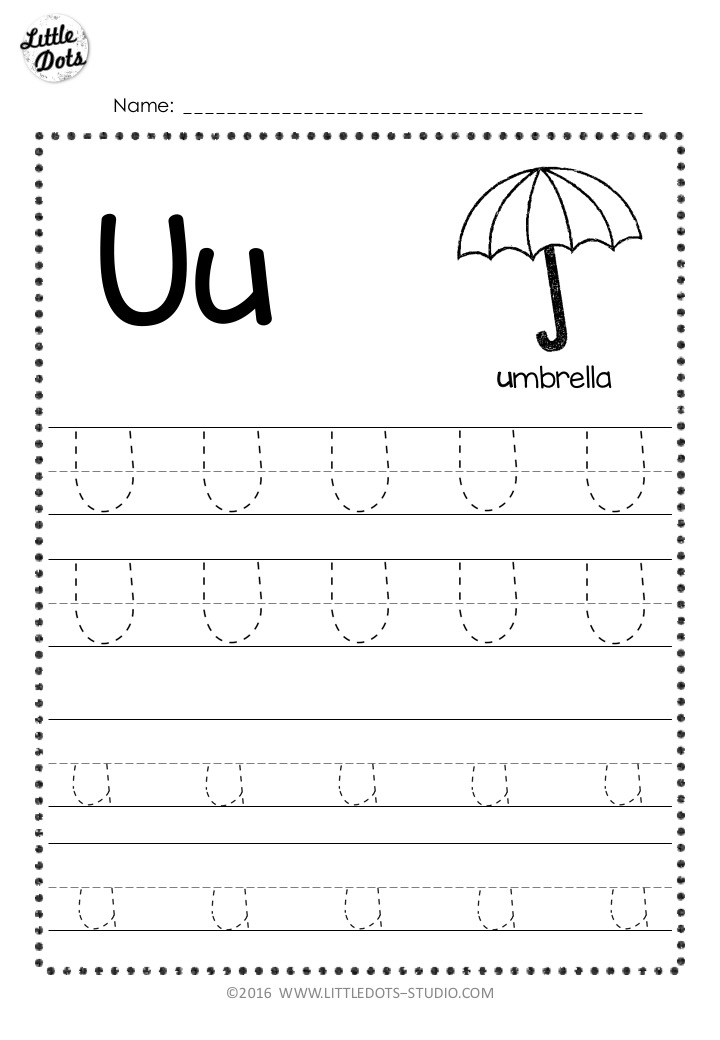 Free Letter U Tracing Worksheets Tracing Worksheets Preschool 