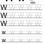 Free Letter W Alphabet Learning Worksheet For Preschool Letter W