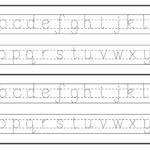 Free Printable Alphabet Tracing Template Printable Templates