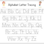 Free Printable Alphabet Tracing Worksheets For Kindergarten Printable