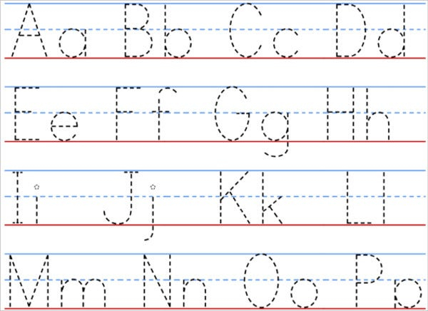 Free Printable For Tracing Letters Numbers E83