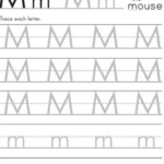 Free Printable Letter M Tracing Worksheet Supplyme Letter M Tracing