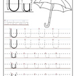 Free Tracing Letter U Preschool Printables Educative Printable