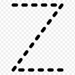 Free Vector Alphabet Tracing Letter Z Clipart Letter Clipart Black