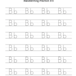Handwriting Practice Letter B Free Handwriting Practice Letter B