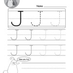 Kids Can Trace The Capital Letter J In Different Sizes In This Free