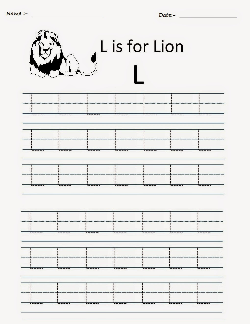 Kindergarten Letter Worksheets Wordsnimfa