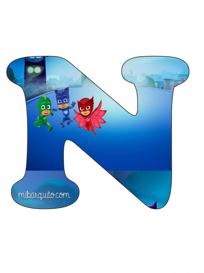 Letras Abecedario De PJ Masks Para Descargar Gratis Mi Barquito Em 