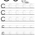 Letter C Uppercase Tracing Worksheet Dot To Dot Name Tracing Website