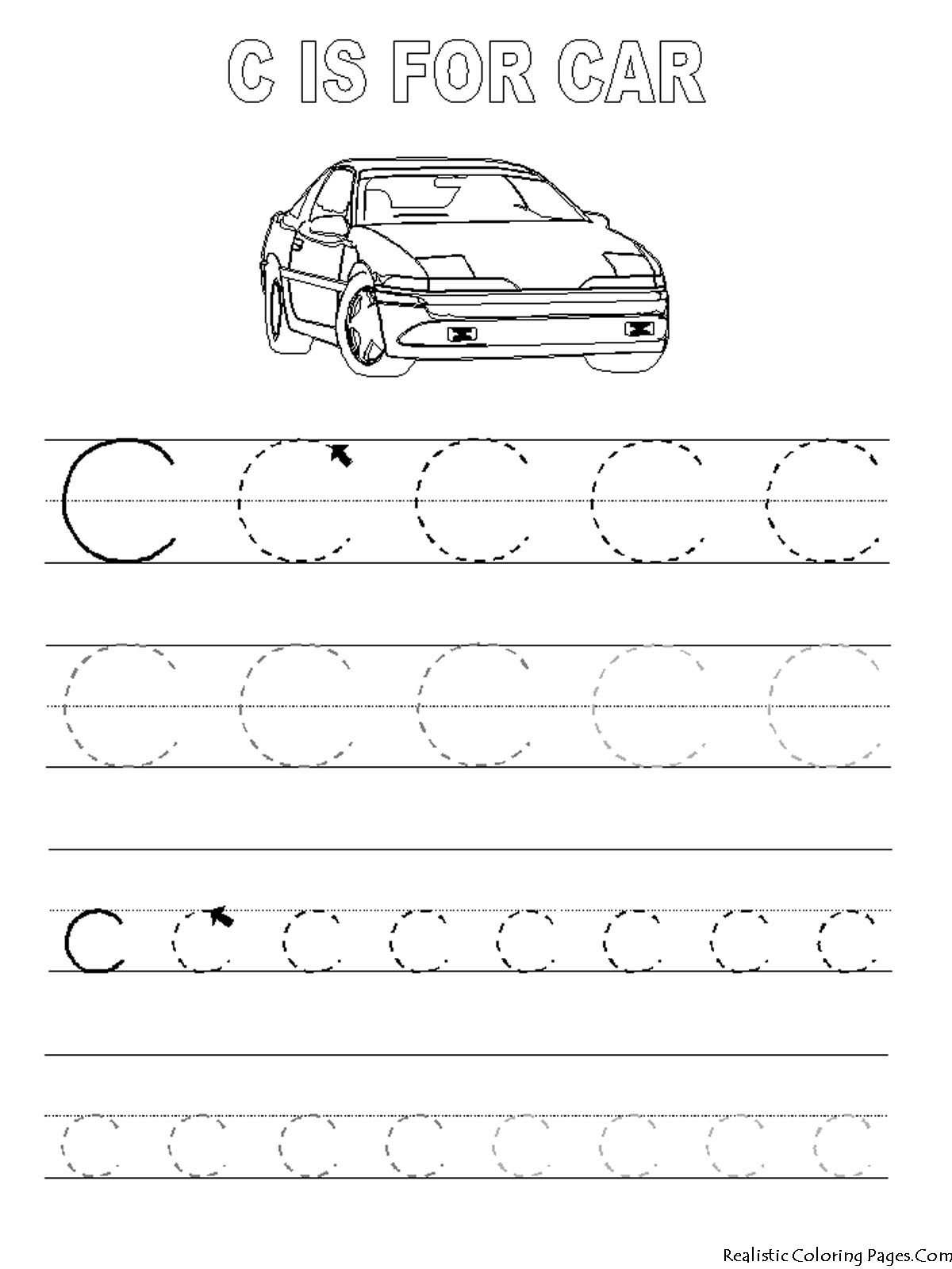 Letter C Worksheets For Preschool Preschool And Kindergarten Free 