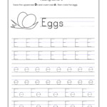 Letter E Tracing Worksheet