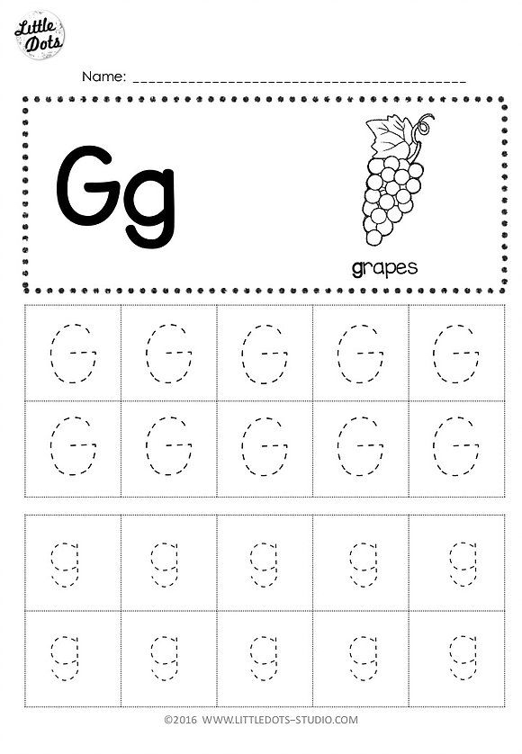 Letter G Worksheets Preschool Alphabet Printables Letter G Word List 
