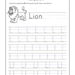 Letter L Tracing Worksheets Preschool Name Tracing Generator Free