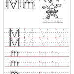 Letter M Template For Preschool Tracing Worksheets Name Tracing