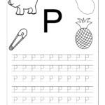 Letter P Popcorn Tracing Worksheet Dot To Dot Name Tracing Website